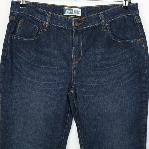 Levi's Signature Low Rise Bootcut Jeans Stretch 14 Short X 28‎ - Picture 6 of 9